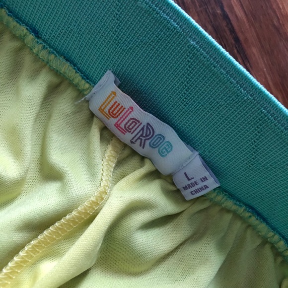 turquoise blue and yellow lace Lucy maxi skirt - Picture 6 of 6